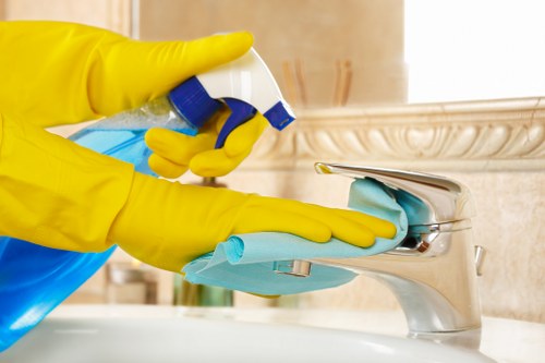 Sparkling office windows after professional cleaning service