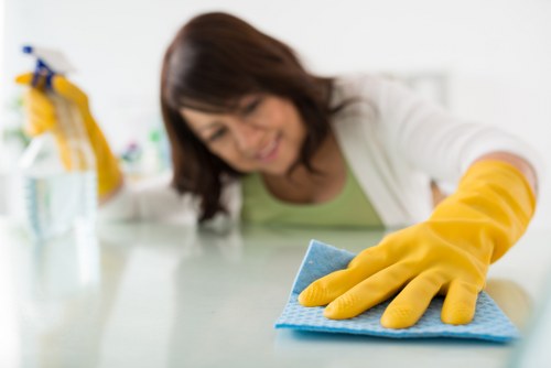 Commercial one off cleaning in an office
