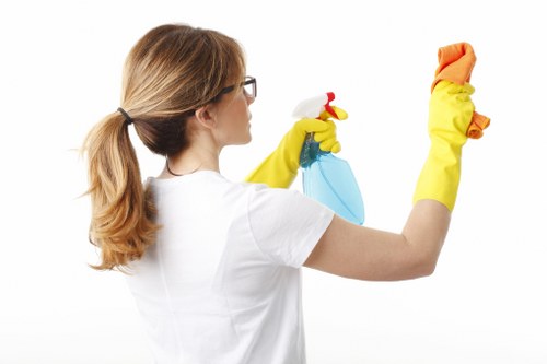 Spot cleaning a mattress stain with a cloth