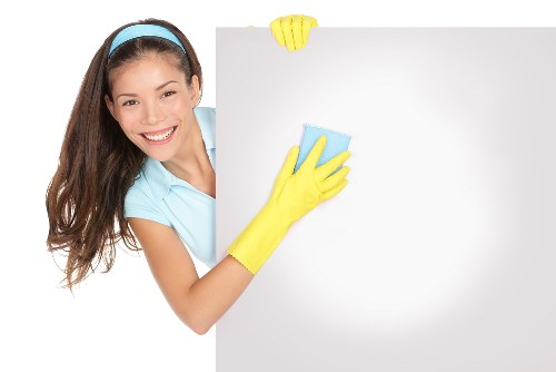 Professional end of tenancy cleaning in a rental property bathroom